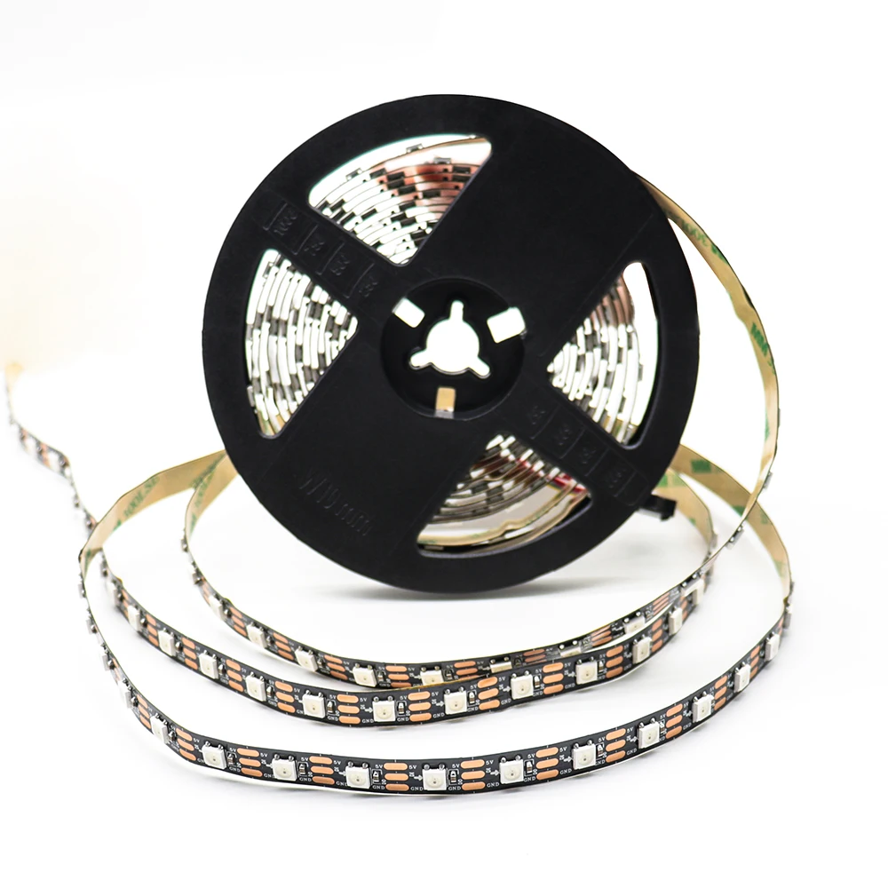 Addressable SK6812 LED Strips 60LEDs/m RGB Pixel Tape Flexible Strip Light for Decoration/Hotle