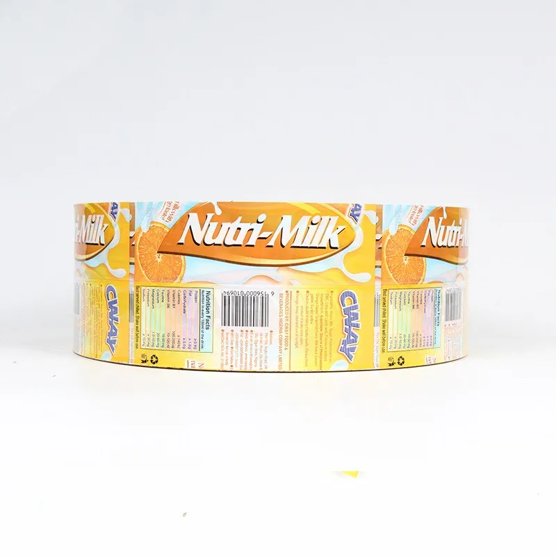 Custom Logo Heat Labels Wrap Protein Powder Bottles PVC Film Packaging Plastic Juice Water Cans Glass Beverage Shrink Sleeve