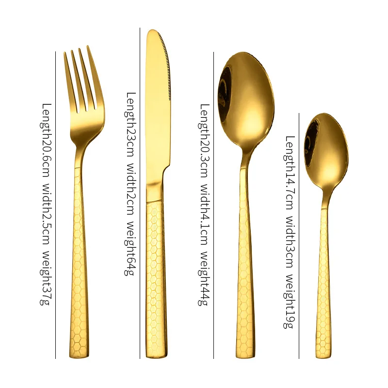Bulk High Quality Stainless Steel Cutlery Set Service Knife Fork Spoon Serving Dishwasher Safe Flatware Set