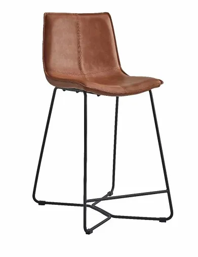 Morden Tulip Chair PU leather Dining Room Chairs Home Furniture Design Dining high bar chair