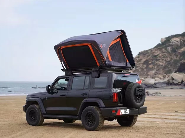 Tente de toit aluminium hard shell car roof top camping waterproof car roof tent hard shell vehicle car trailer roof top tent