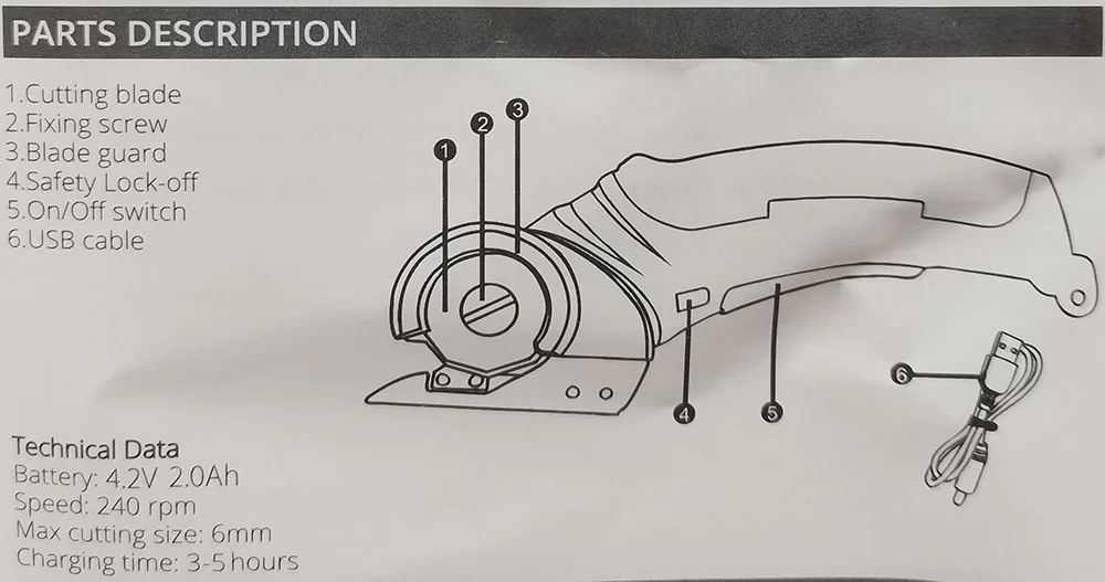 YTGEE 2023 Cutting Tool Double Cutter Fabric Cutting Cordless Electric Scissors  for Leather Cloth Carpet Cardboard