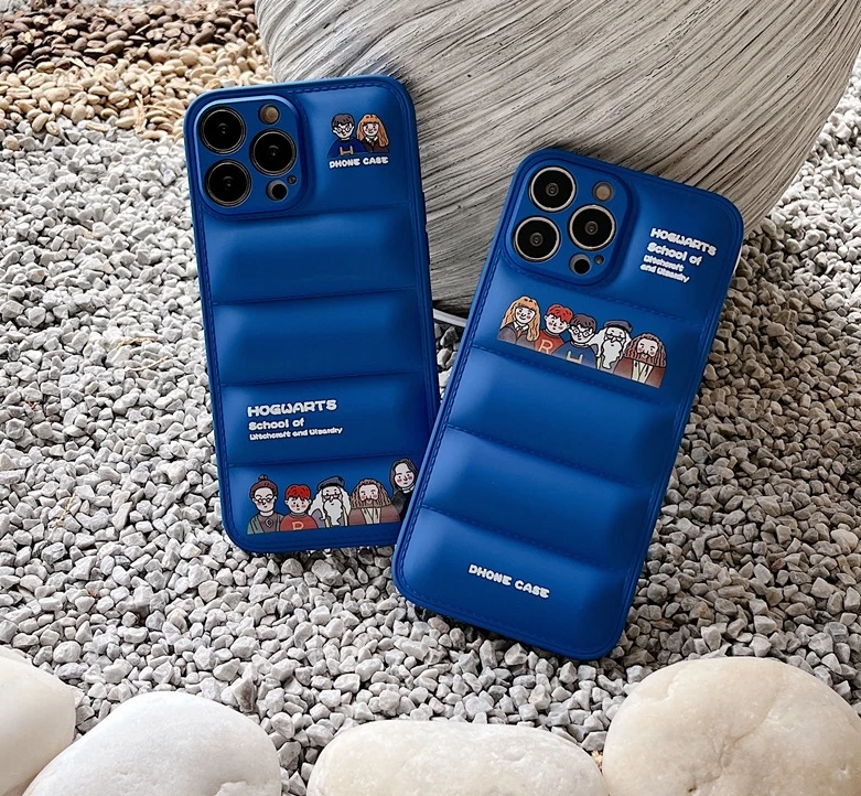 Wholesale luxury marble 3d sublimation phone cover fashion blue Couple INS Style case 3D Cotton Phone Case