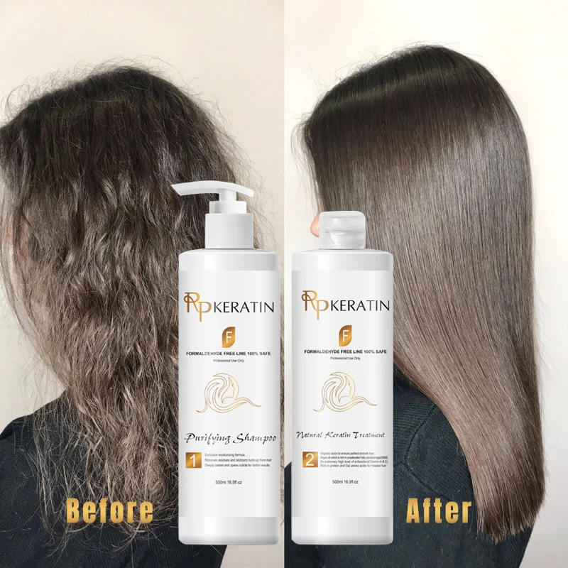 OEM Keratin 500ml Formaldehyde Free Hair Keratin Straightening Smoothing Treatment without formaldehyde