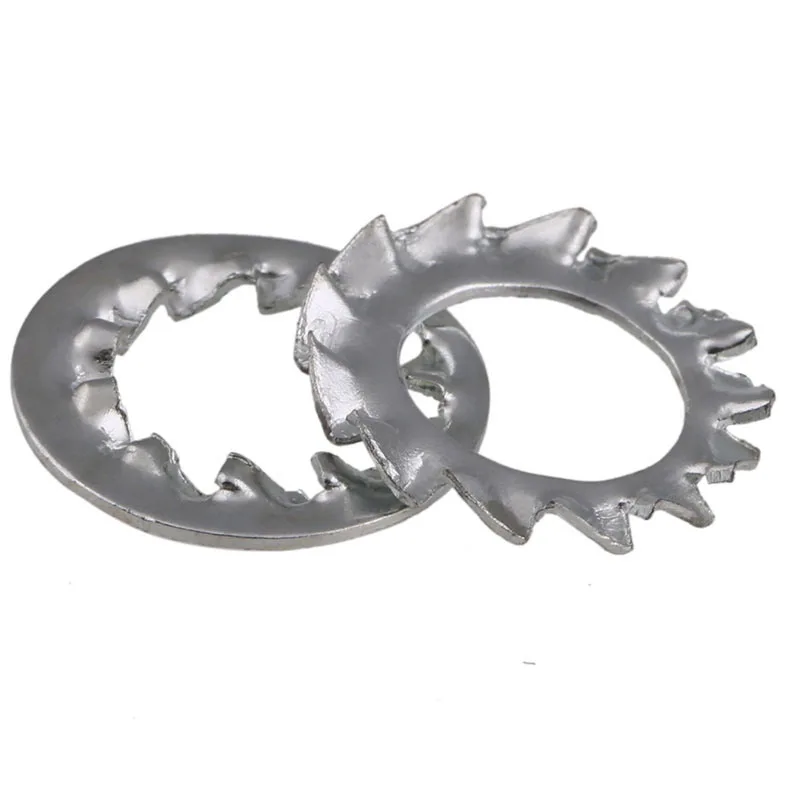 Carbon steel Internal external teeth lock washer DIN6797 toothed lock washers