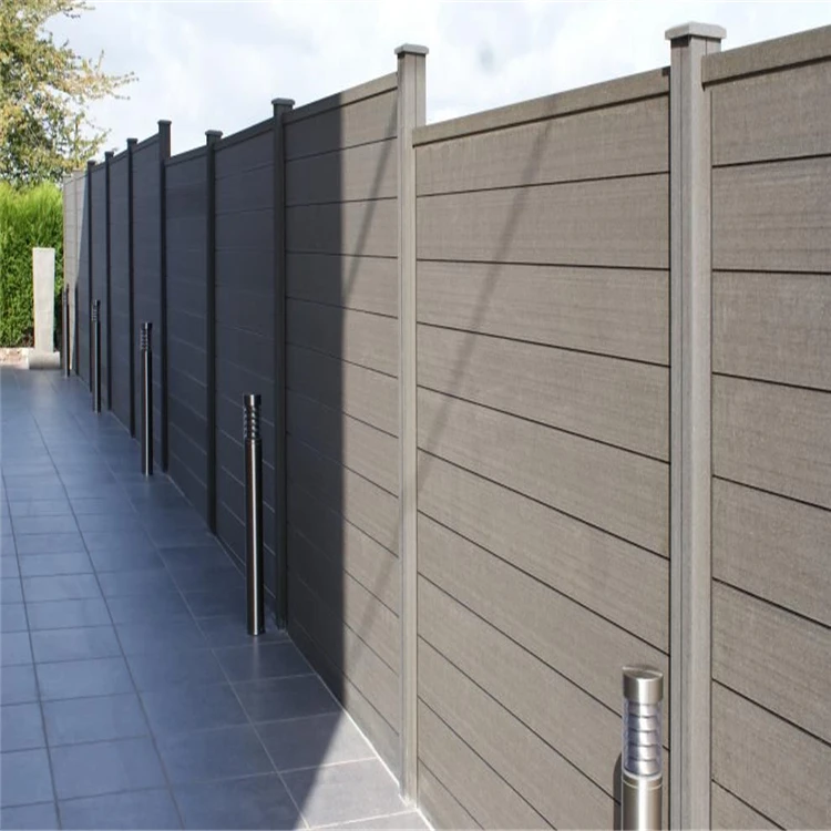 Plastic Composite Easy Installation DIY Size Recycled Wpc Composite Fence 1.8*1.8m(6ft) Wood BSCI Garden Fence Farm Fence