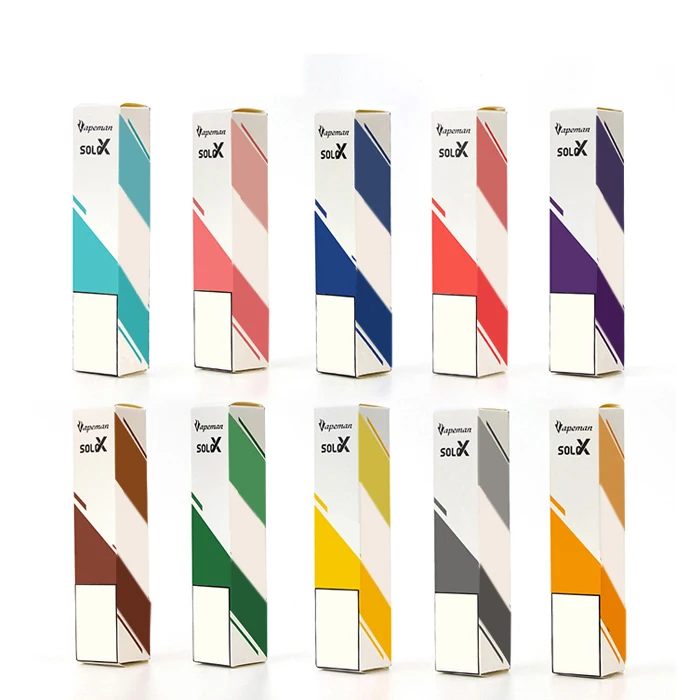 
Disposable pod vape Vapeman Solo X Custom Package OEM service for Vape gift Box 