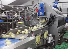 304 Stainless Steel Automatic Small Potato Powder Chips Machine Making