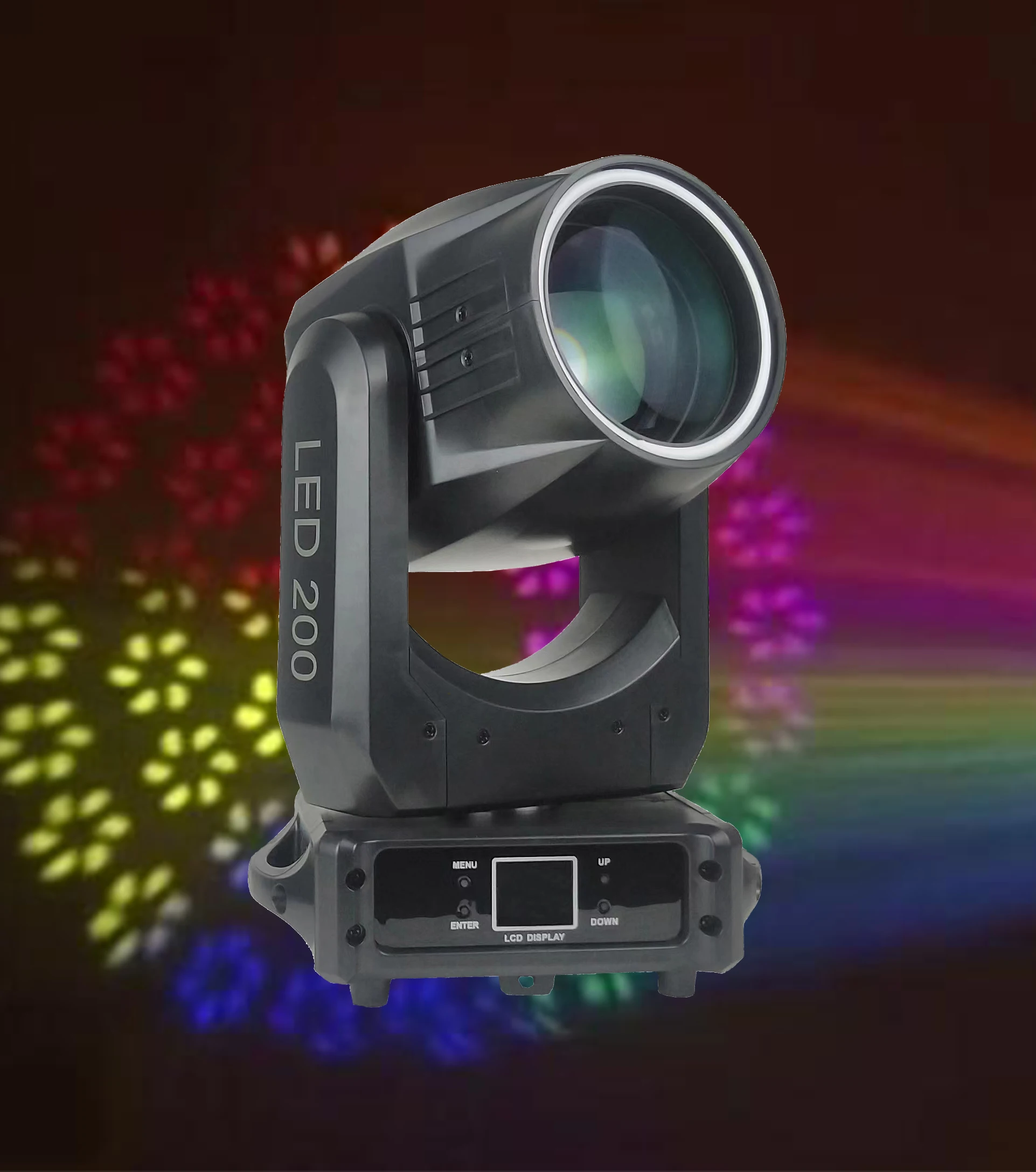 Joyfirst Sharpy Light FROSS Strobe с радужным эффектом мини-кольцевой полосой 200 Вт светодиодный луч движущаяся головка сценического освещения