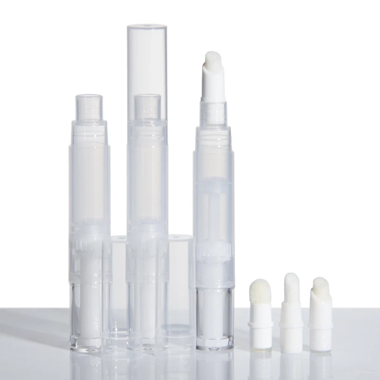 Concealer Twist Pen Cosmetic Lip Gloss Tube Container Clear Empty Liquid Bottle With Brush Tip