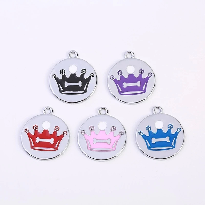 Charm Supplies Personalized Pet Cat Dog ID Tag Collar Accessories Custom Engraved Necklace Chain for Dog Tag Name Products