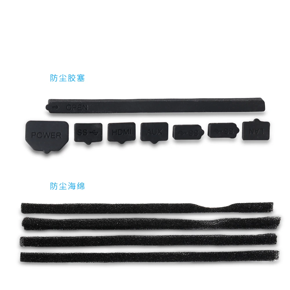dobe TP4-833 for Playstation 4  Pro Gaming Console Dust Prevention Cover Mesh Jack Stopper Pack Dust proof Kit