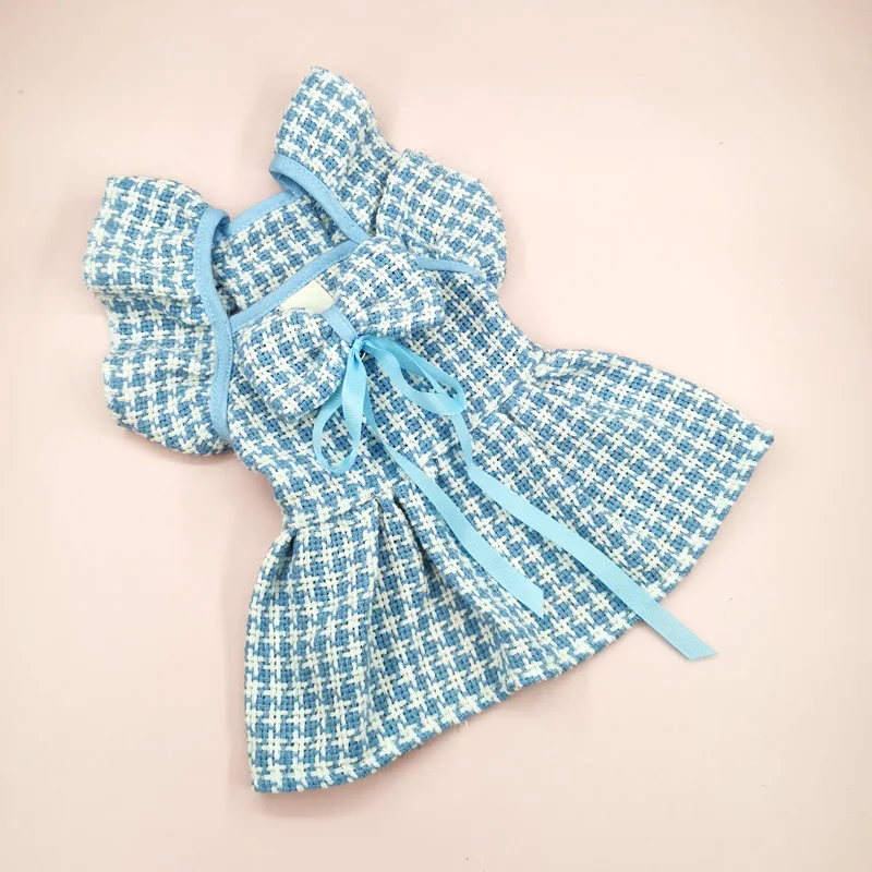 LM0041K New dog plaid dress Pet flower suspender skirt pet party princess dress formal pet clothes
