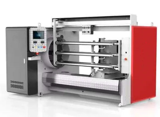 Automatic plastic film slitting machine