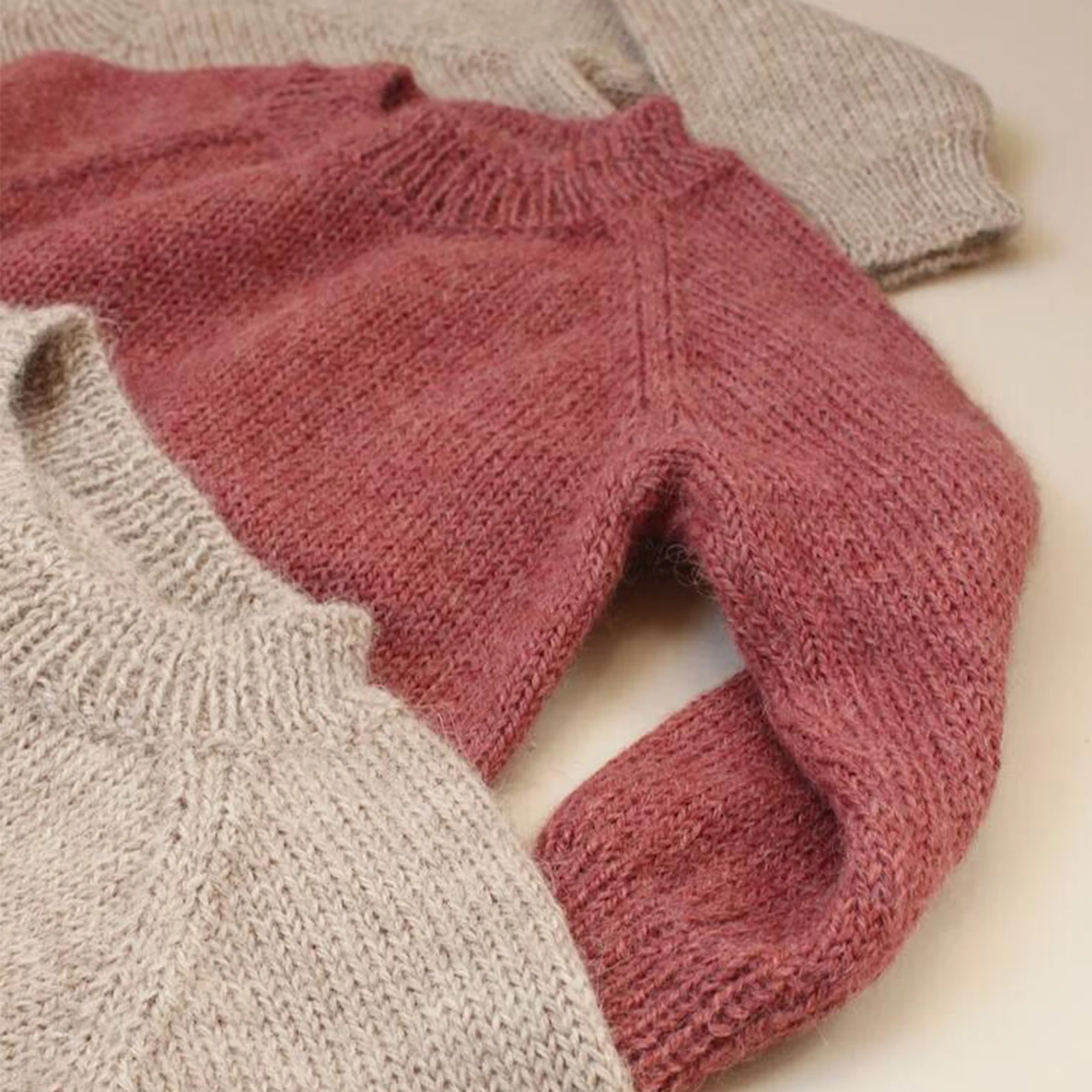 Red Alpaca wool baby sweater classic style baby cardigan knitted kids sweater alpaca wool clothes knit sweater