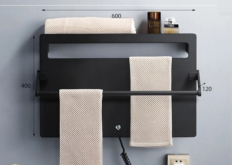 CBM Waterproof Towel Warmer Wall Mount Electric Water Heated Towel Rack Stainless Steel 2 Years with Thermostat Radiator Fashion