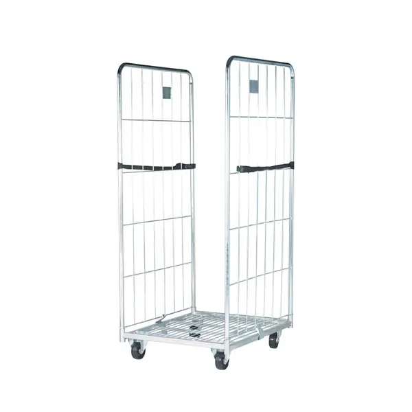 KAIJIA Medium Duty Moving Material Handling Transport Supermarket Logistics Rolling Cage Trolley Roll Container