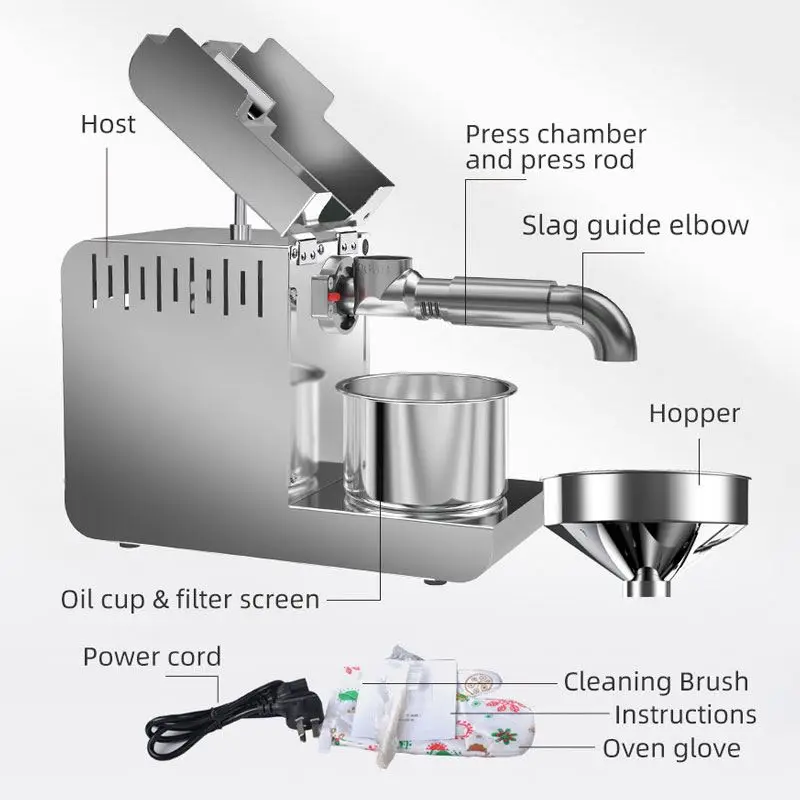Good quality fully automatic mustard oil mill essential oil making machine