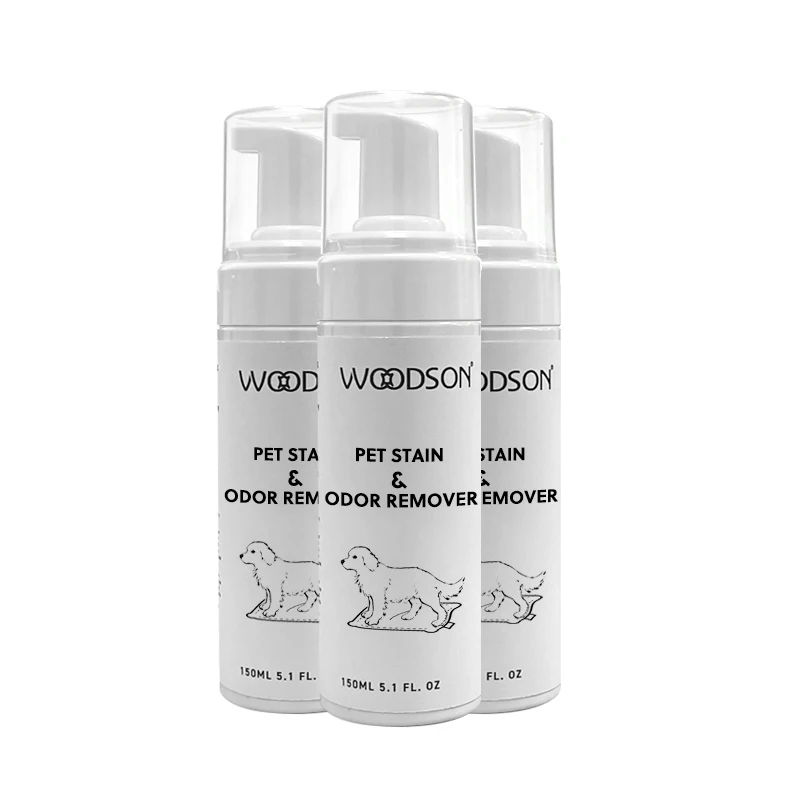 Natural ingredients non-irritating pet stain and odor remover eliminator foam fabric cleaner