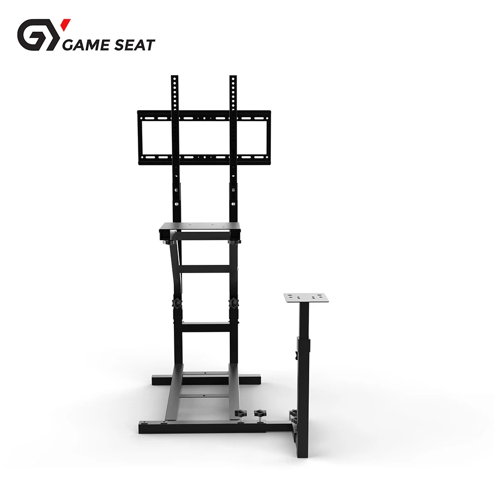 GY04B симулятор кабины гоночных игр аксессуары стул складной высокой плотности сталь с кожаным рулевым колесом подставка для Ps4