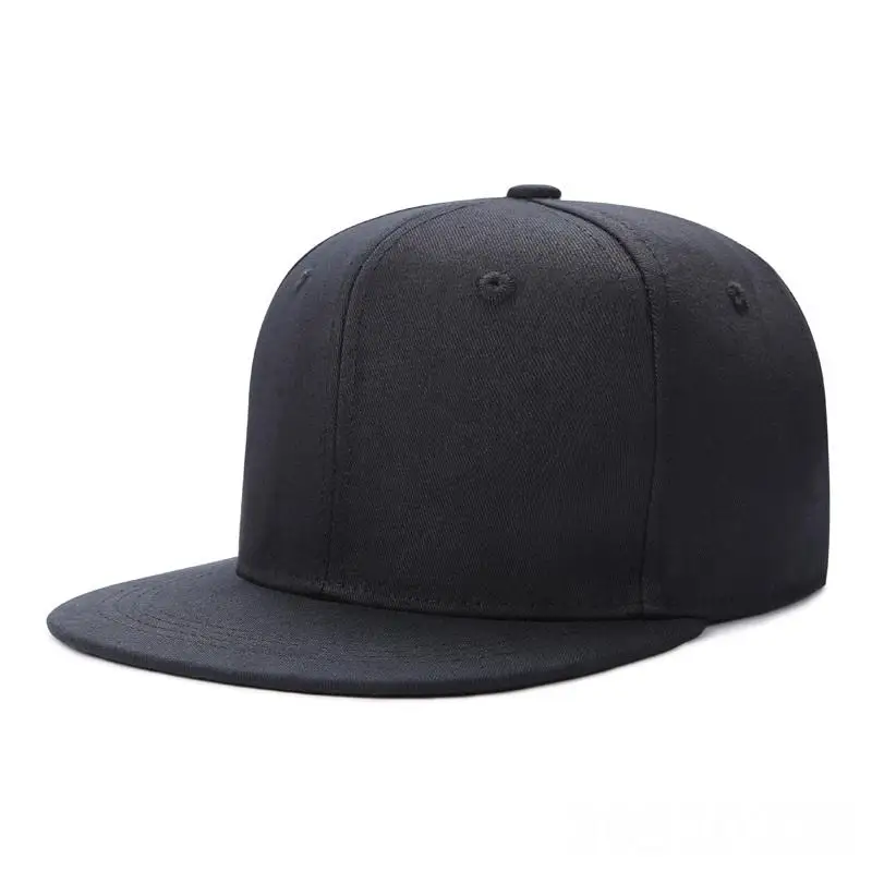 Wholesale New Design Snapback Baseball Cap For Men Solid Color Hip Hop Baseball Cap 3d Embroidery 6 Panel Custom Snapback Hat