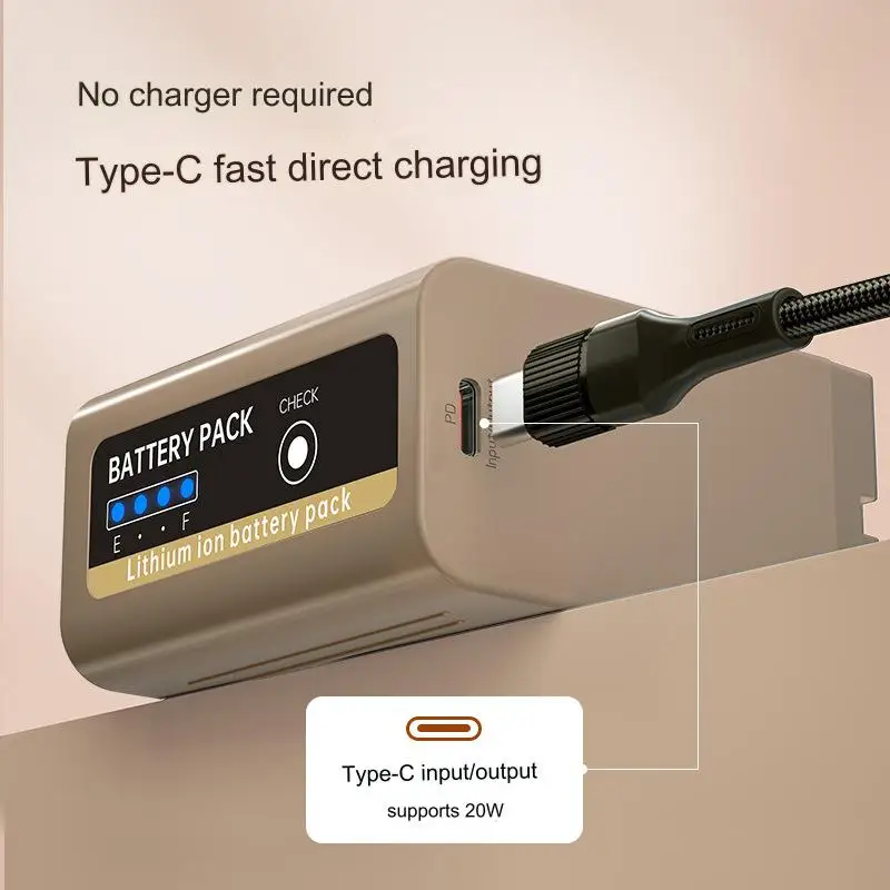 FOSOTO NP-F980PD Rechargeable Battery 9750mAh Large Capacity Digital Lithium Battery Suitable for Sony camera F960 F550 F750