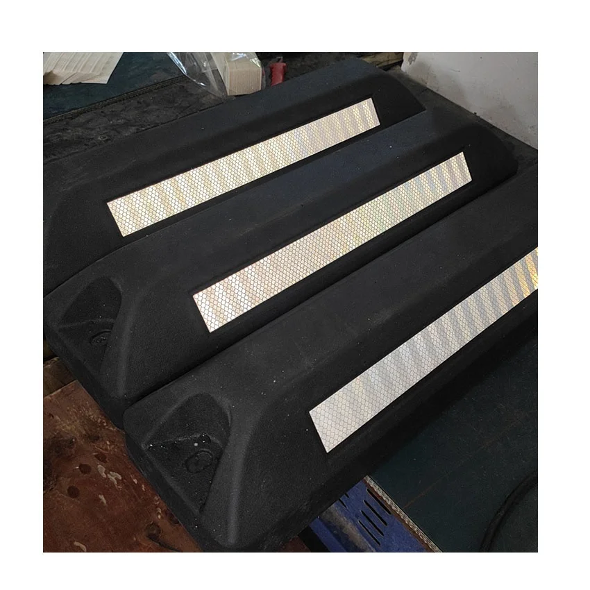 Colored 60cm long Rubber Parking Stopper Limiter / Car Parking / Wheel Tire Blocks