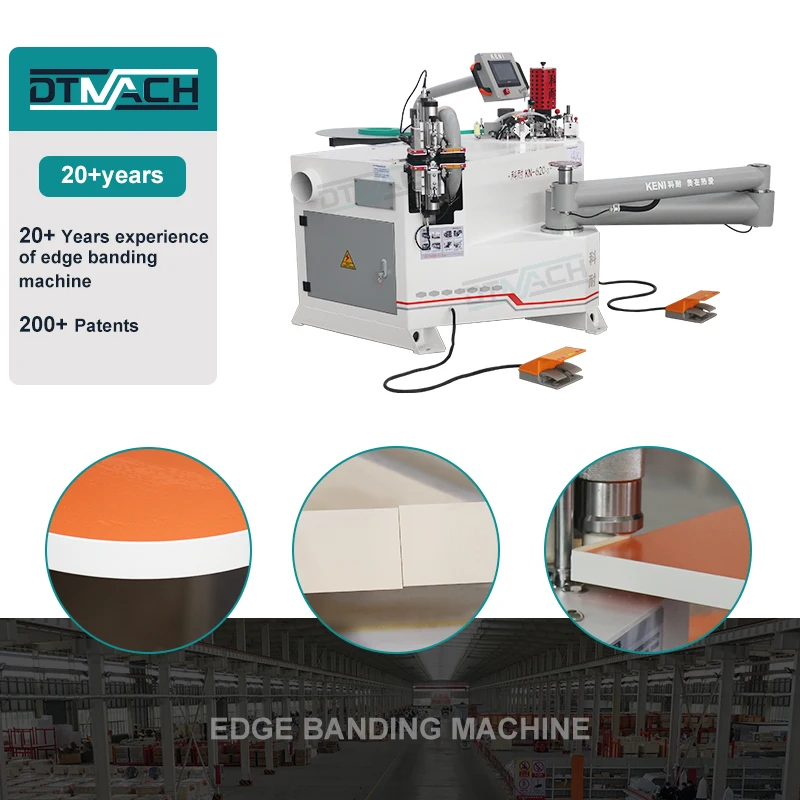DTMACH KN-620 curve edgebanding trimmer machine furnture automatic curve edge banding machinery