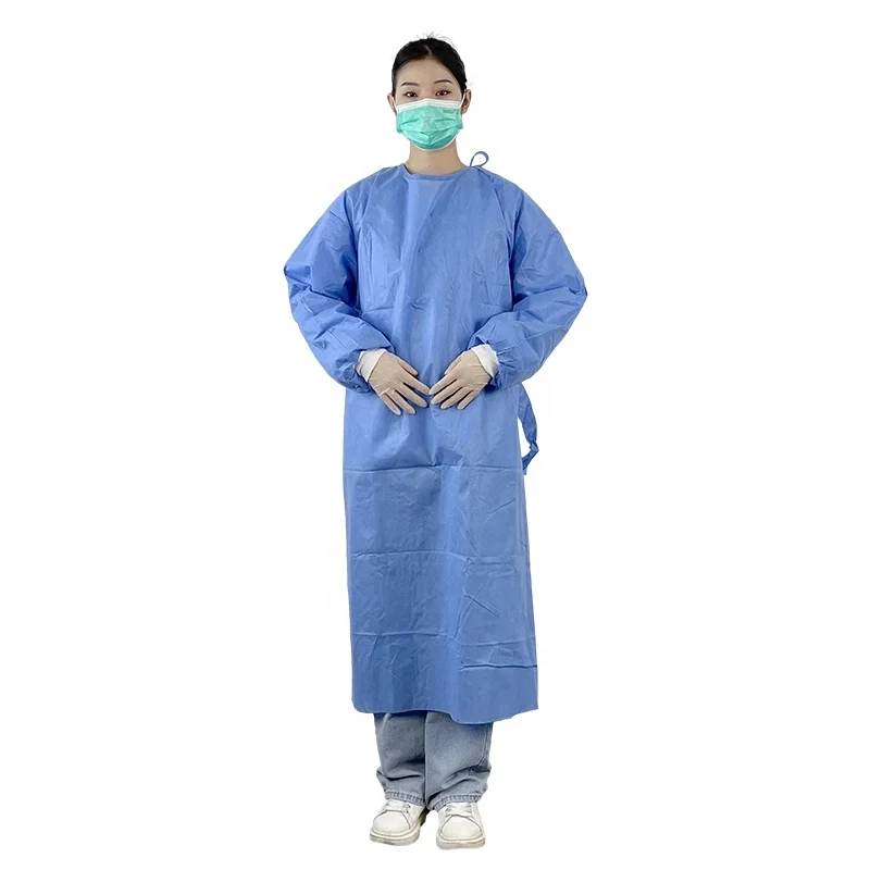 Fast Delivery 510k isolation gown AAMI level 4 disposable gown ASTMF73912 Waterproof Blood-Proof for Hospitals