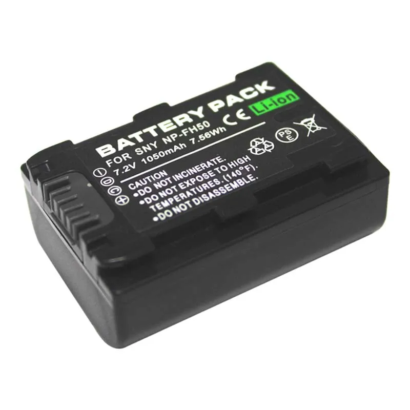 Replacement Battery NP-FH50 for Sony DSLR Camcorder batteries NP-FH70 NP-FH100