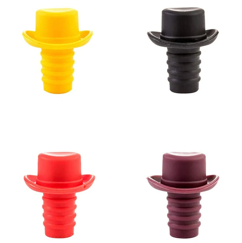 Anti-Volatile Reusable Eco-friendly Silicone Wine Bottle Stopper For Home Hotel Bar
