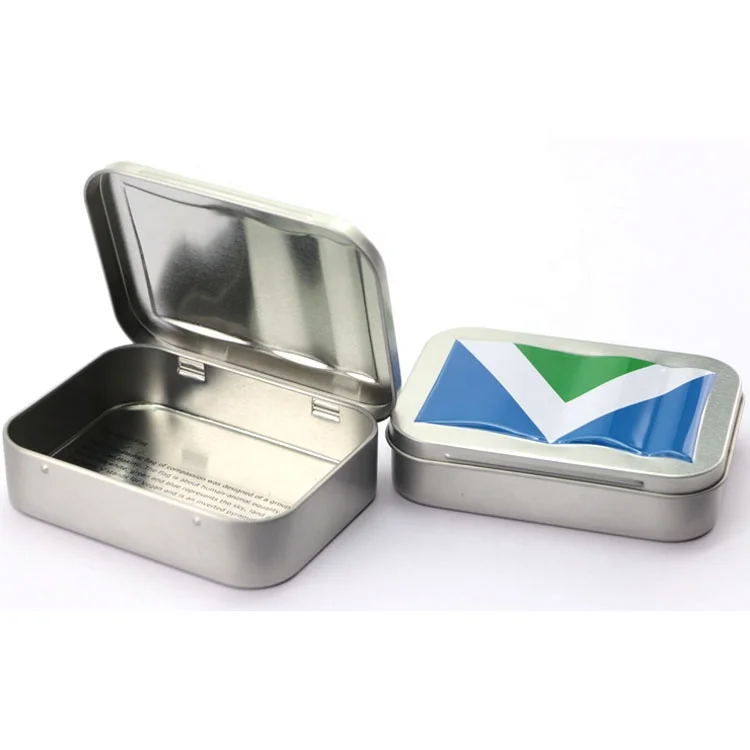 Decorative Cheap Empty Metal Packing Gift Storage Tin Box Container With Lid
