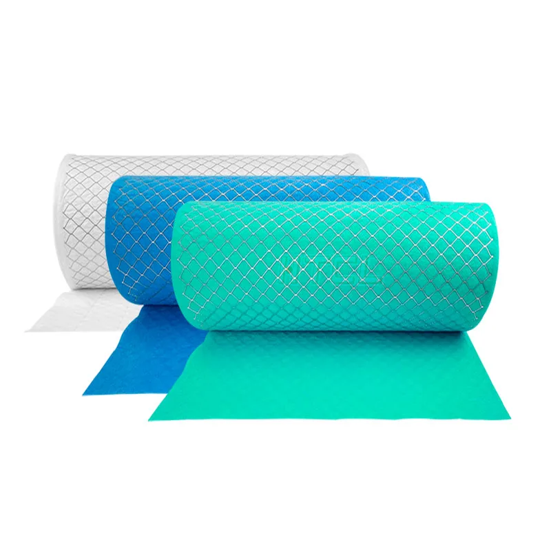 Pre-filter Synthetic Fibre Material Air Filter Material Roll With Covering Metal Mesh