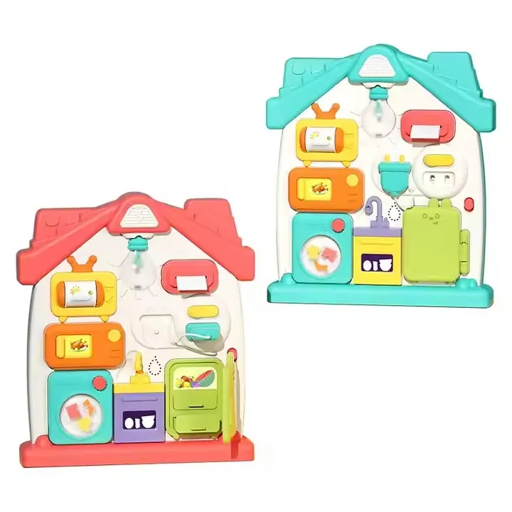Multi-Functional Busy Board Baby Hand Training Cognitive Electric Early Education Toy Puzzle Busy House Musical Instrument Play