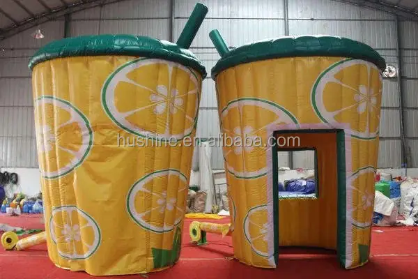 Commercial Concession tent advertising food booth for Event Lemon Drink Tent Booth Inflatable Lemonade stand