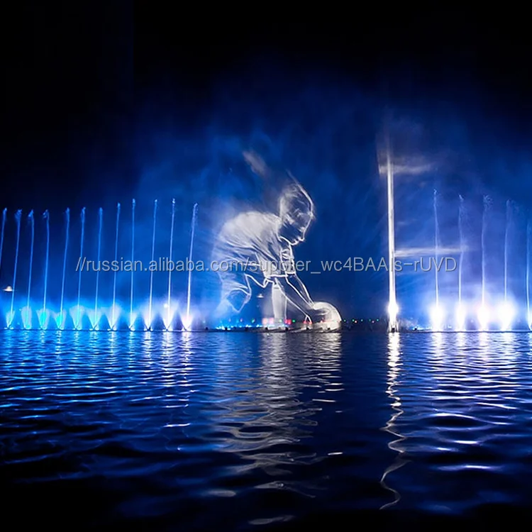 Открытый Большой украшения 3d воды экран фильм фонтан