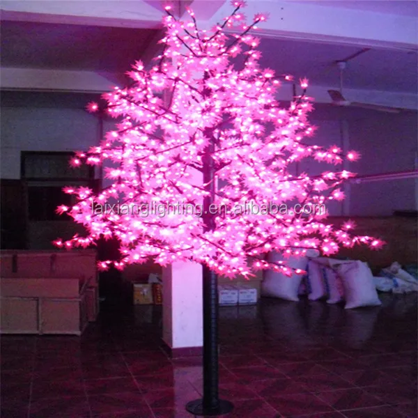 1.8m Pink Cherry Tree Light Waterproof Outdoor Led Tree Lights IP65 2.8m Tall