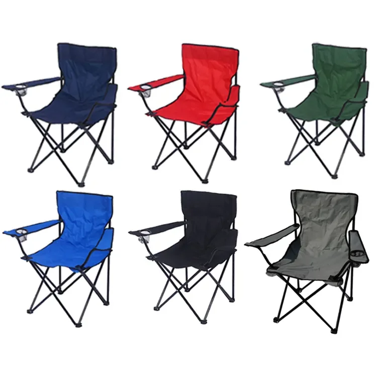 Hot Selling Portable Folding Outdoor Chair 600d Oxford 16mm Steel Beach Camping Chair (Customizable)