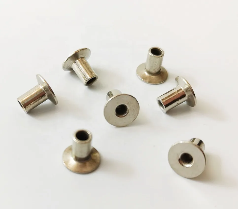 Supply high quality brake rivets, copper base rivets, auto clutch rivets, DIN7338