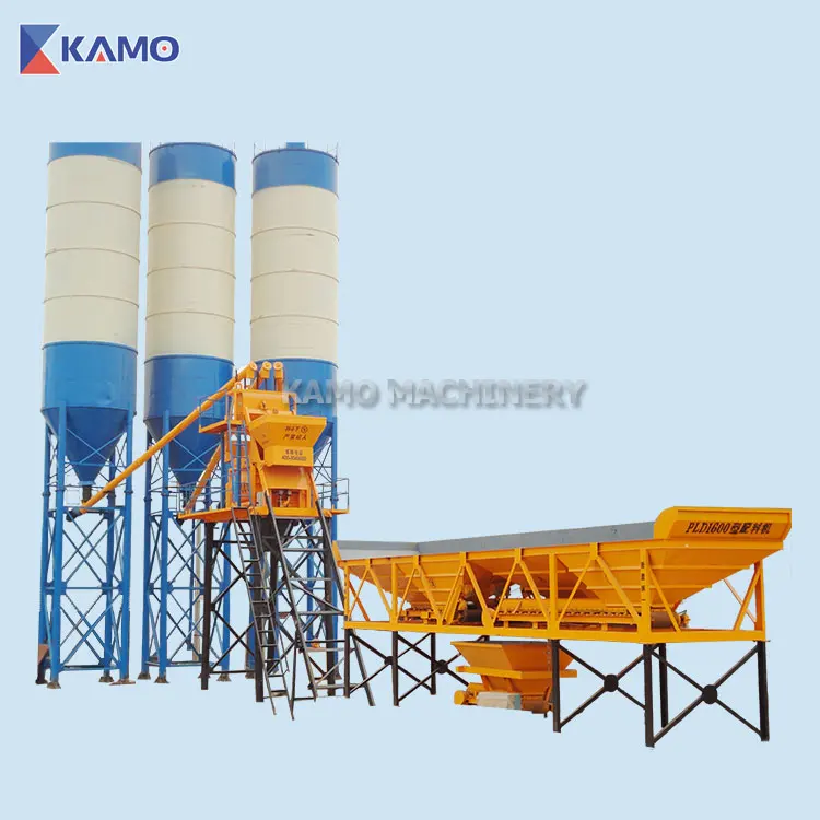 China Factory Hot Sale 50m3/h Concrete Batching Plant Automatic Control System Concrete Mixing Plant Price