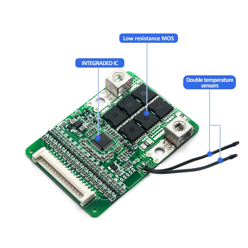 5-16s bms 21v 25.2v 33.6v 42v 54.6v 67.2v 15A 20A 25A 30A 35A 40A 50A 18650 lithium battery protection board with equalization