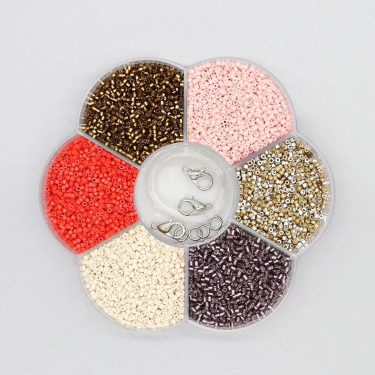 Wholesale Good Quality Hot Selling 2mm multicolor Craft DIY mini crystal seed waist glass bead for Jewelry making