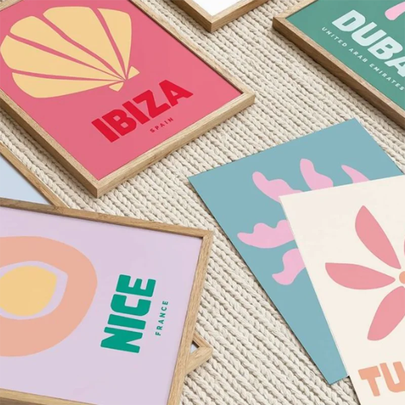 Hot Sale Simple Style Wood Custom Wall Photo Picture Frames For Home Decor