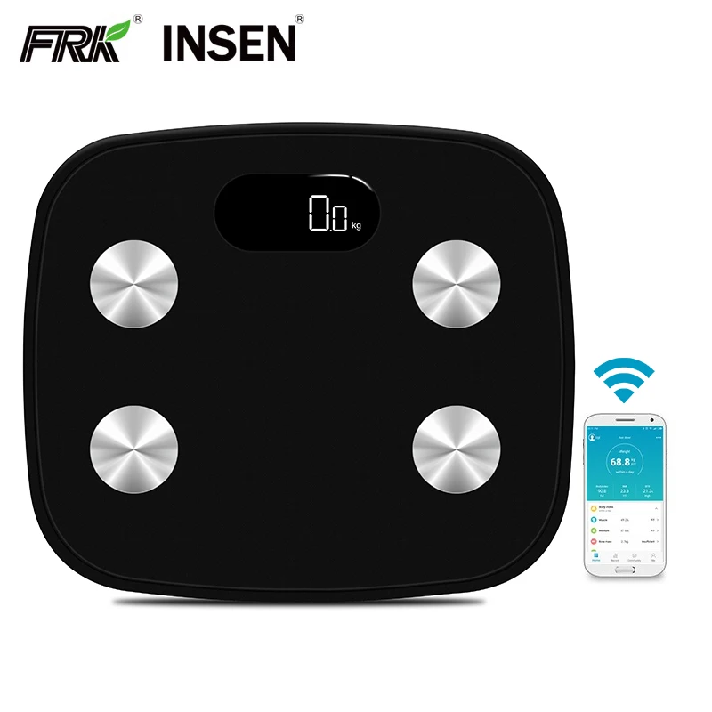 Smart Wireless 180Kg Smart Detection Body Fat Composition Weighing Scale With Blue tooth Function