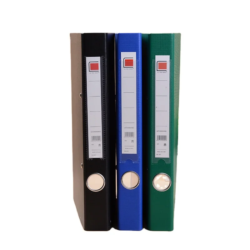 Recycled Cardboard Lever Arch File Folder 2 Ring File Folder A4 Size 2 Hole Metal Ring Binder File Folder