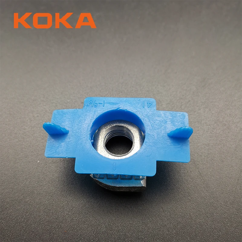 Hot Sale Solar Nuts Blue Plastic Wing Channel Nut For Solar Panel Mounting System