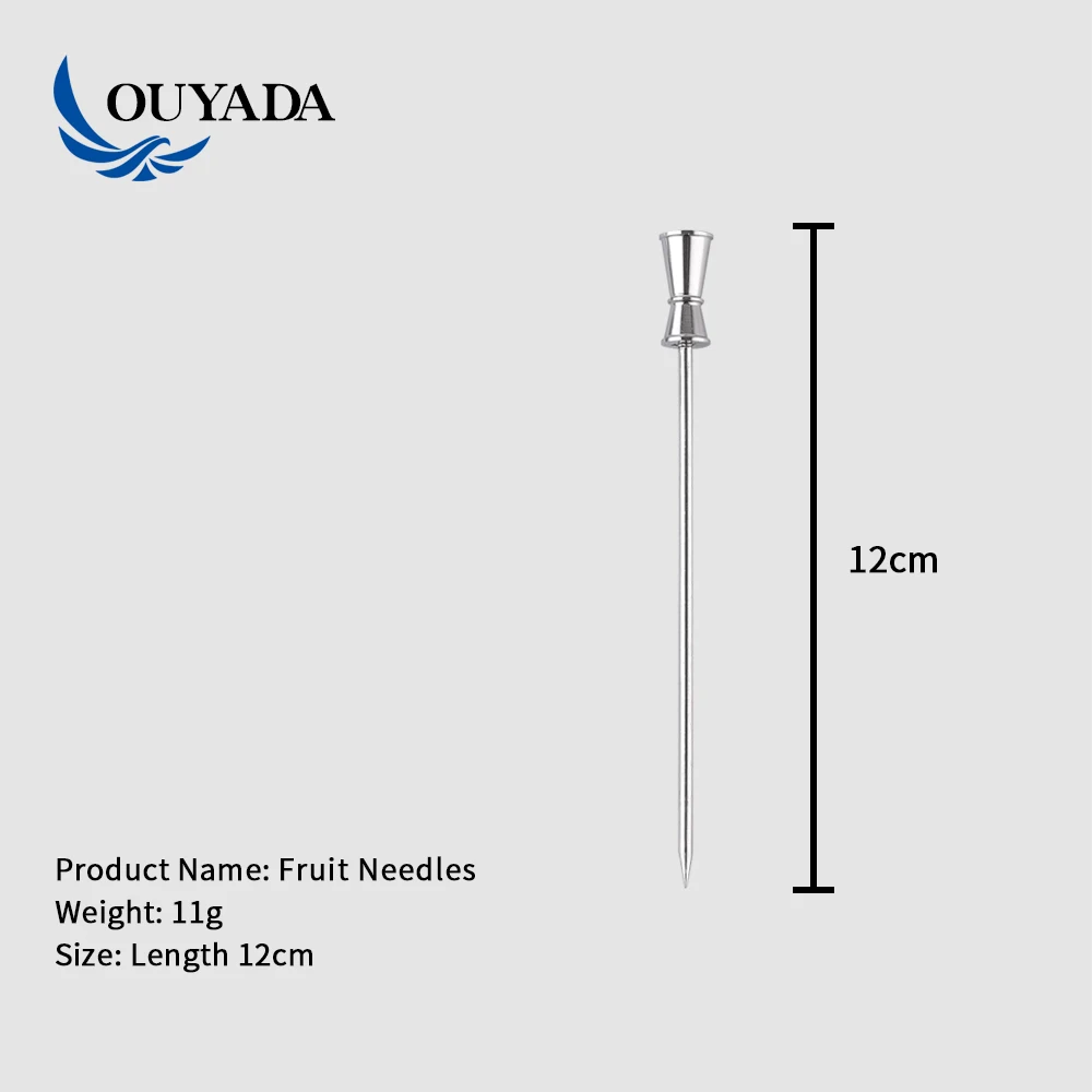 
Factory Direct custom high quality stainless steel metal martini cocktail pick 