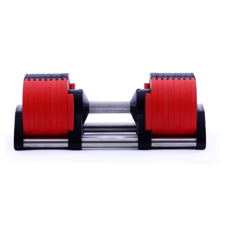 Fast shipping wholesale free weight round workout 4kg Increments 20kg 32kg 40kg weights gym adjustable dumbbells set in lbs