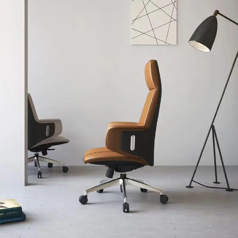 Italian light luxury boss chair leather office chair president big class chair