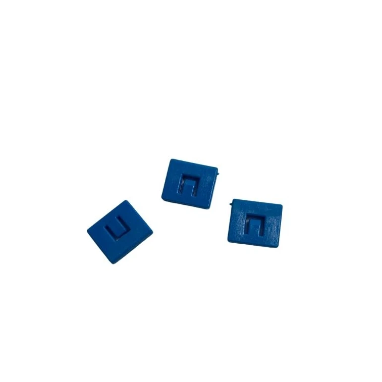 Hot Selling Bellow Cover Fitting Nylon Plastic Pulley Groove Width 1mm Blue Flat/L Type Slider Fitting